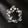 image:imageGifts for Wife Anniversary Brooch for Women Pearl Brooch Real 910mm AAA Quality Handpicked Nature Pearls and D Color Moissanite  Gifts for Mom Girlfriend Her NO11423