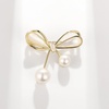 image:imageGifts for Wife Anniversary Brooch for Women Pearl Brooch Real 910mm AAA Quality Handpicked Nature Pearls and D Color Moissanite  Gifts for Mom Girlfriend Her NO11391