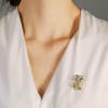 image:imageGifts for Wife Anniversary Brooch for Women Pearl Brooch Real 910mm AAA Quality Handpicked Nature Pearls and D Color Moissanite  Gifts for Mom Girlfriend Her NO11399