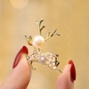 image:imageGifts for Wife Anniversary Brooch for Women Pearl Brooch Real 910mm AAA Quality Handpicked Nature Pearls and D Color Moissanite  Gifts for Mom Girlfriend Her NO11398