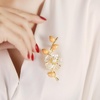 image:imageGifts for Wife Anniversary Brooch for Women Pearl Brooch Real 910mm AAA Quality Handpicked Nature Pearls and D Color Moissanite  Gifts for Mom Girlfriend Her NO11359