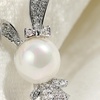 image:imageGifts for Wife Anniversary Brooch for Women Pearl Brooch Real 910mm AAA Quality Handpicked Nature Pearls and D Color Moissanite  Gifts for Mom Girlfriend Her NO11416