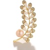 image:imageGifts for Wife Anniversary Brooch for Women Pearl Brooch Real 910mm AAA Quality Handpicked Nature Pearls and D Color Moissanite  Gifts for Mom Girlfriend Her NO11380