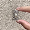 image:imageGifts for Wife Anniversary Brooch for Women Pearl Brooch Real 910mm AAA Quality Handpicked Nature Pearls and D Color Moissanite  Gifts for Mom Girlfriend Her NO11390