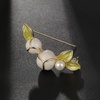 image:imageGifts for Wife Anniversary Brooch for Women Pearl Brooch Real 910mm AAA Quality Handpicked Nature Pearls and D Color Moissanite  Gifts for Mom Girlfriend Her NO11392