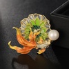 image:imageGifts for Wife Anniversary Brooch for Women Pearl Brooch Real 910mm AAA Quality Handpicked Nature Pearls and D Color Moissanite  Gifts for Mom Girlfriend Her NO11412