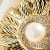 image:imageGifts for Wife Anniversary Brooch for Women Pearl Brooch Real 910mm AAA Quality Handpicked Nature Pearls and D Color Moissanite  Gifts for Mom Girlfriend Her NO11414