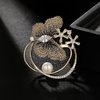 image:imageGifts for Wife Anniversary Brooch for Women Pearl Brooch Real 910mm AAA Quality Handpicked Nature Pearls and D Color Moissanite  Gifts for Mom Girlfriend Her NO11351