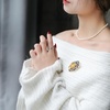 image:imageGifts for Wife Anniversary Brooch for Women Pearl Brooch Real 910mm AAA Quality Handpicked Nature Pearls and D Color Moissanite  Gifts for Mom Girlfriend Her NO11409