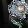 image:imageGifts for Wife Anniversary Brooch for Women Pearl Brooch Real 910mm AAA Quality Handpicked Nature Pearls and D Color Moissanite  Gifts for Mom Girlfriend Her NO11429