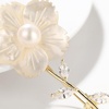 image:imageGifts for Wife Anniversary Brooch for Women Pearl Brooch Real AAA Quality Handpicked Nature Pearls and D Color Moissanite  Gifts for Mom Girlfriend Her NO11195