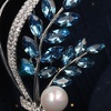 image:imageGifts for Wife Anniversary Brooch for Women Pearl Brooch Real AAA Quality Handpicked Nature Pearls and D Color Moissanite  Gifts for Mom Girlfriend Her NO11169