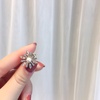 image:imageGifts for Wife Anniversary Brooch for Women Pearl Brooch Real AAA Quality Handpicked Nature Pearls and D Color Moissanite  Gifts for Mom Girlfriend Her NO11203