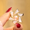 image:imageGifts for Wife Anniversary Brooch for Women Pearl Brooch Real AAA Quality Handpicked Nature Pearls and D Color Moissanite  Gifts for Mom Girlfriend Her NO11159