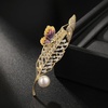 image:imageGifts for Wife Anniversary Brooch for Women Pearl Brooch Real AAA Quality Handpicked Nature Pearls and D Color Moissanite  Gifts for Mom Girlfriend Her NO11146