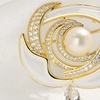 image:imageGifts for Wife Anniversary Brooch for Women Pearl Brooch Real AAA Quality Handpicked Nature Pearls and D Color Moissanite  Gifts for Mom Girlfriend Her NO11177