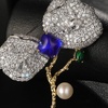image:imageGifts for Wife Anniversary Brooch for Women Pearl Brooch Real AAA Quality Handpicked Nature Pearls and D Color Moissanite  Gifts for Mom Girlfriend Her NO11171