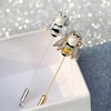 image:imageGifts for Wife Anniversary Brooch for Women Pearl Brooch Real AAA Quality Handpicked Nature Pearls and D Color Moissanite  Gifts for Mom Girlfriend Her NO11155