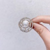 image:imageGifts for Wife Anniversary Brooch for Women Pearl Brooch Real AAA Quality Handpicked Nature Pearls and D Color Moissanite  Gifts for Mom Girlfriend Her NO11138