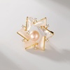 image:imageGifts for Wife Anniversary Brooch for Women Pearl Brooch Real AAA Quality Handpicked Nature Pearls and D Color Moissanite  Gifts for Mom Girlfriend Her NO11159