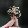 image:imageGifts for Wife Anniversary Brooch for Women Pearl Brooch Real AAA Quality Handpicked Nature Pearls and D Color Moissanite  Gifts for Mom Girlfriend Her NO11189