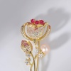 image:imageGifts for Wife Anniversary Brooch for Women Pearl Brooch Real AAA Quality Handpicked Nature Pearls and D Color Moissanite  Gifts for Mom Girlfriend Her NO11199