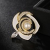 image:imageGifts for Wife Anniversary Brooch for Women Pearl Brooch Real AAA Quality Handpicked Nature Pearls and D Color Moissanite  Gifts for Mom Girlfriend Her NO11177