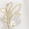 image:imageGifts for Wife Anniversary Brooch for Women Pearl Brooch Real AAA Quality Handpicked Nature Pearls and D Color Moissanite  Gifts for Mom Girlfriend Her NO11167