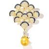 image:imageGifts for Wife Anniversary Brooch for Women Pearl Brooch Real AAA Quality Handpicked Nature Pearls and D Color Moissanite  Gifts for Mom Girlfriend Her NO11196