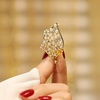 image:imageGifts for Wife Anniversary Brooch for Women Pearl Brooch Real AAA Quality Handpicked Nature Pearls and D Color Moissanite  Gifts for Mom Girlfriend Her NO11201
