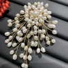 image:imageGifts for Wife Anniversary Brooch for Women Pearl Brooch Real AAA Quality Handpicked Nature Pearls and D Color Moissanite  Gifts for Mom Girlfriend Her NO11176