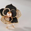 image:imageGifts for Wife Anniversary Brooch for Women Pearl Brooch Real AAA Quality Handpicked Nature Pearls and D Color Moissanite  Gifts for Mom Girlfriend Her NO11175