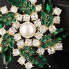 image:imageGifts for Wife Anniversary Brooch for Women Pearl Brooch Real AAA Quality Handpicked Nature Pearls and D Color Moissanite  Gifts for Mom Girlfriend Her NO11140