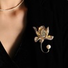 image:imageGifts for Wife Anniversary Brooch for Women Pearl Brooch Real AAA Quality Handpicked Nature Pearls and D Color Moissanite  Gifts for Mom Girlfriend Her NO11142