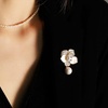 image:imageGifts for Wife Anniversary Brooch for Women Pearl Brooch Real AAA Quality Handpicked Nature Pearls and D Color Moissanite  Gifts for Mom Girlfriend Her NO11179