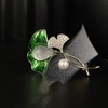 image:imageGifts for Wife Anniversary Brooch for Women Pearl Brooch Real AAA Quality Handpicked Nature Pearls and D Color Moissanite  Gifts for Mom Girlfriend Her NO11157