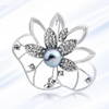 image:imageGifts for Wife Anniversary Brooch for Women Pearl Brooch Real AAA Quality Handpicked Nature Pearls and D Color Moissanite  Gifts for Mom Girlfriend Her NO11189