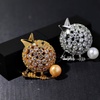 image:imageGifts for Wife Anniversary Brooch for Women Pearl Brooch Real AAA Quality Handpicked Nature Pearls and D Color Moissanite  Gifts for Mom Girlfriend Her NO11206