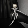 image:imageGifts for Wife Anniversary Brooch for Women Pearl Brooch Real AAA Quality Handpicked Nature Pearls and D Color Moissanite  Gifts for Mom Girlfriend Her NO11174