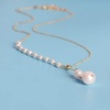 image:imageNONNYL 14K Gold Plated Sterling Silver necklace Freshwater Pearl Necklaces for Women Christmas Gifts for Mom Wife Anniversary Birthday Jewelry Gifts for Her