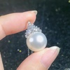 image:imageNONNYL Akoya Japanese Pearl Necklace for Women Pearls Pendant Necklace 910mm Round Pearls White Pendant 18 inch Sterling Silver Chain  Jewelry Gifts for Women Wife Mom Grandma Daughter