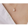 image:imageNONNYL Akoya Pearl Necklace for Women Pearls Pendant Necklace 910mm Round Pearls White Pendant 18 inch Chain  Jewelry Gifts for Women Wife Mom Grandma Daughter