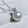 image:imageNONNYL Akoya Pearl Necklace for Women Pearls Pendant Necklace 910mm Round Pearls White Pendant 18 inch Sterling Silver Chain  Jewelry Gifts for Women Wife Mom Grandma Daughter