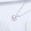 image:imageNONNYL Akoya Pearl Necklaces for Women 18K Gold Pearls Pendant 10105mm Real White Round Pearl  Gifts for Women Wife Mom Grandma Daughter Fine Jewelry for Pearl Gifts