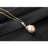 image:imageNONNYL Baroque Pearl Necklace Genuine Freshwater Cultured 1112mm Pearl Pendant Necklaces Sterling Silver for Women Fine Jewelry Gifts for Women Wife Girlfriend Mother