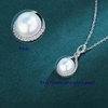 image:imageNONNYL Freshwater Cultured Pearl Necklaces for Women Jewelry  Sterling Silver White Pearls Pendant  Christmas Gifts for Wife Mom Girlfriend Anniversary Birthday Fine Jewelry Gifts for Her
