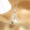 image:imageNONNYL Freshwater Cultured White Real 89mm Pearl Pendant Necklaces for Women Christmas Gifts for Wife Mom Girlfriend Anniversary Birthday Fine Jewelry Gifts for Her