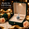 image:imageNONNYL Gift for Women Wife Natural Pearl Necklace Sterling Silver Pearl Luxury Jewelry Gift for Women Mother Wife Herblack