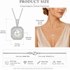 image:imageNONNYL Gift for Women Wife Natural Pearl Necklace Sterling Silver Pearl Luxury Jewelry Gift for Women Mother Wife Herwhite