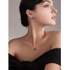image:imageNONNYL Gifts for Wife Anniversary 18K Gold Pearl Stud Earrings for Women Genuine Handpicked Nature Tahitian Black Pearls Earring Birthday Christmas Mothers Day Valentines Day Jewelry Gifts18K White Gold